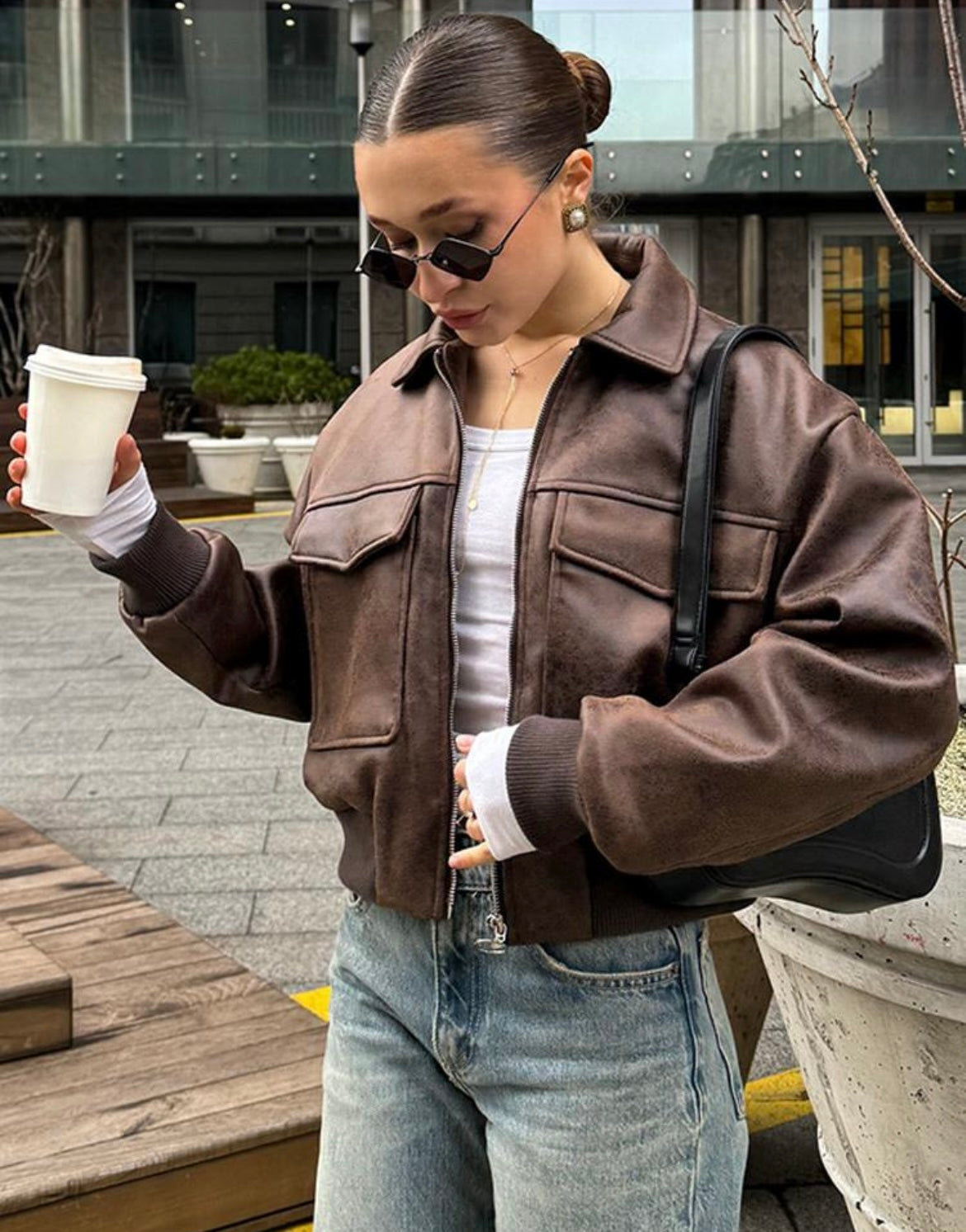 Lederjacke
