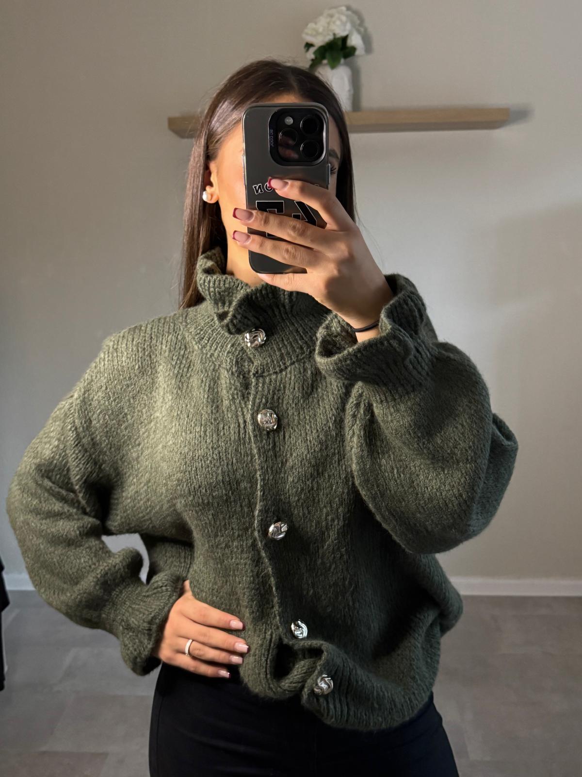 Strickcardigan mit Knöpfen